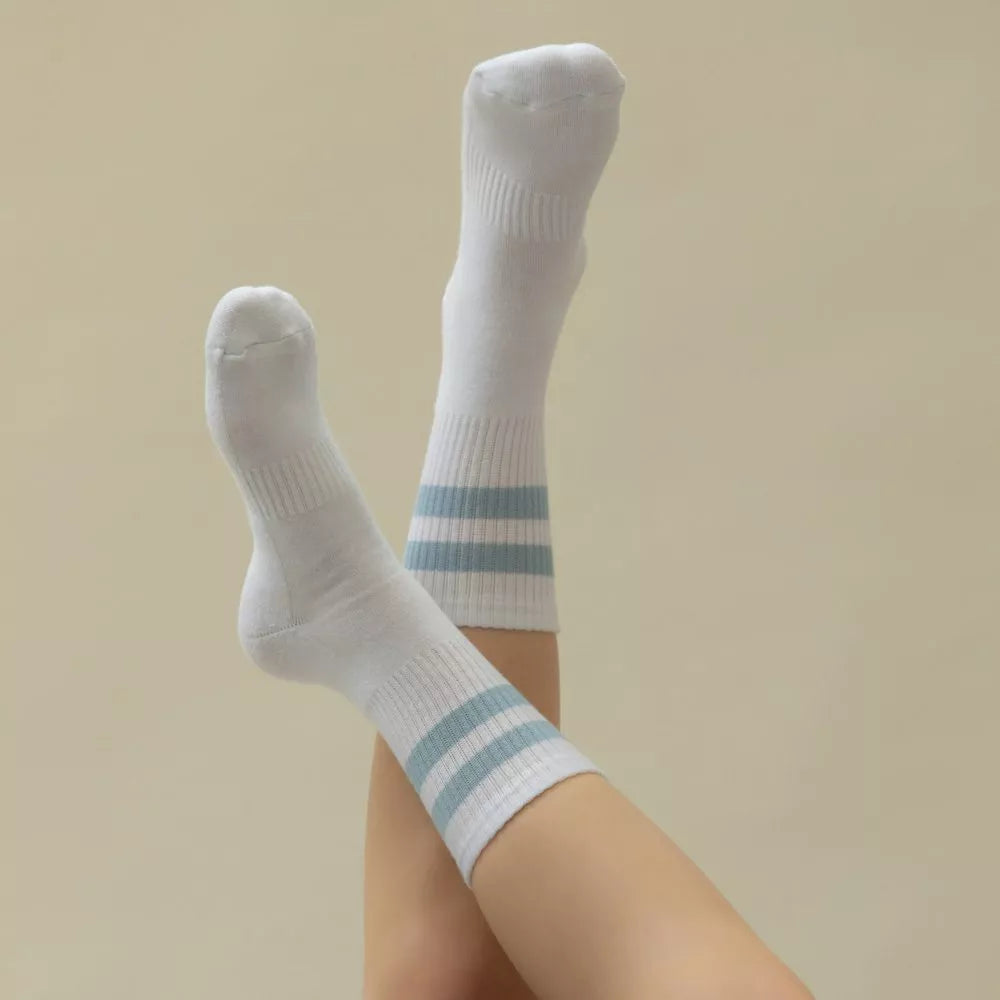 שני פסים מגבת נשים תכלת